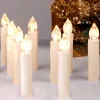 CClife - Led-Kaarsen Kerstkaarsverlichting - Timer Afstandsbediening - Dimbaar Flikkerend Vlamloos - Op Batterijen - Led-Decoratie - Kaarsen Kleur - Beige 30 Pcs - Kerstverlichting - Verlichte Kerstfiguren Cheap