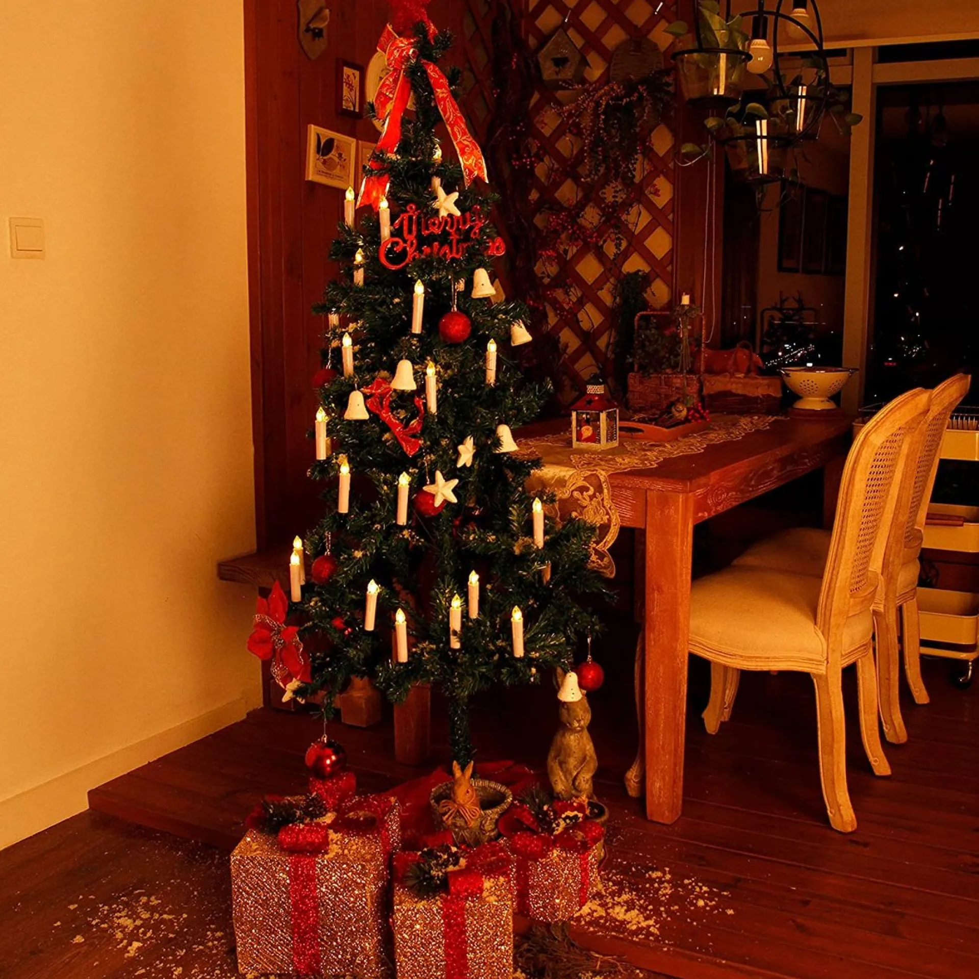 CClife - Led-Kaarsen Kerstkaarsverlichting - Timer Afstandsbediening - Dimbaar Flikkerend Vlamloos - Op Batterijen - Led-Decoratie - Kaarsen Kleur - Beige 30 Pcs - Kerstverlichting - Verlichte Kerstfiguren Cheap