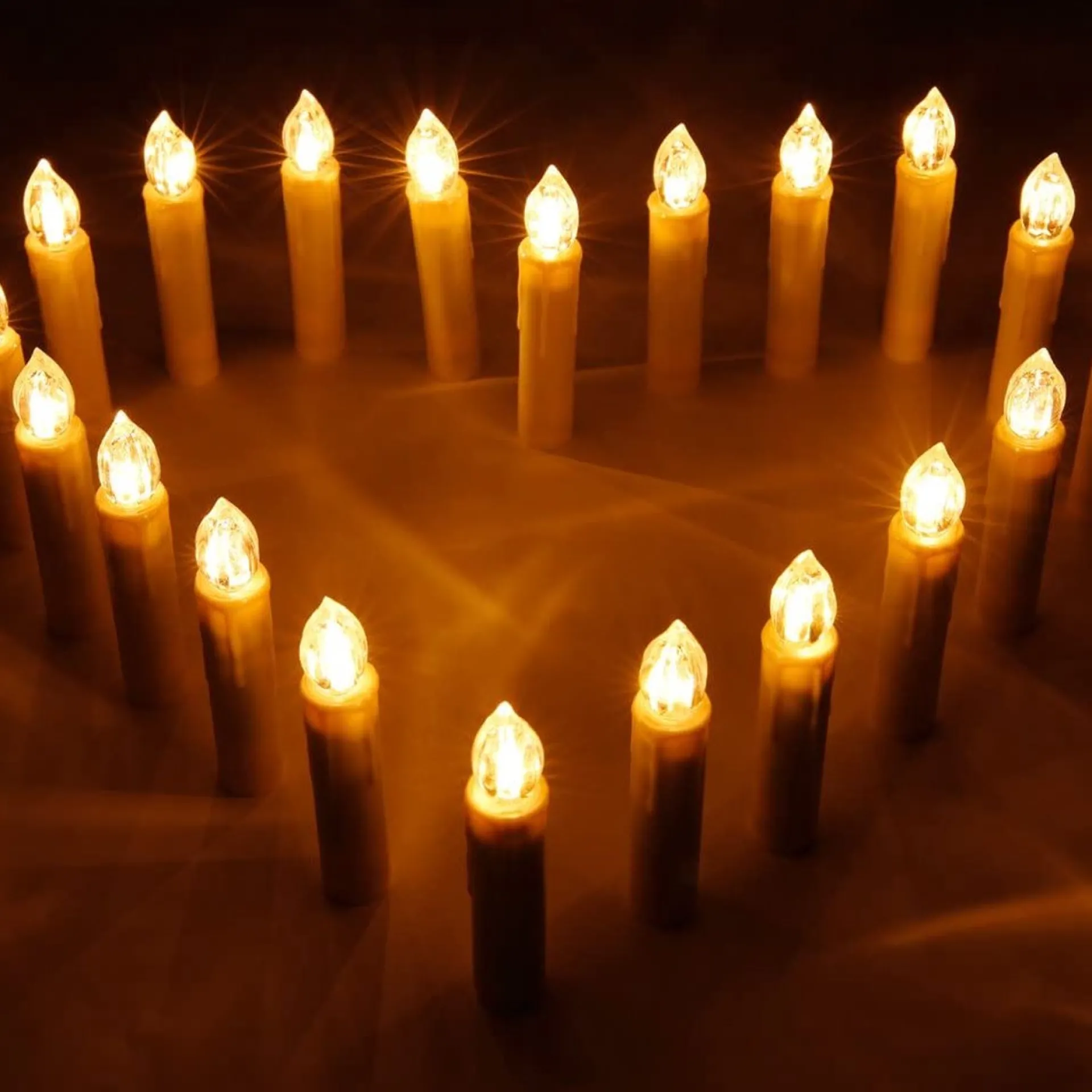 CClife - Led-Kaarsen Kerstkaarsverlichting - Timer Afstandsbediening - Dimbaar Flikkerend Vlamloos - Op Batterijen - Led-Decoratie - Kaarsen Kleur - Beige 30 Pcs - Kerstverlichting - Verlichte Kerstfiguren Cheap