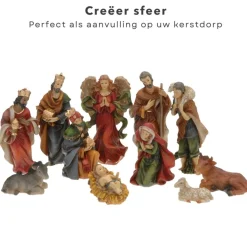 Cheqo Kerststallen></noscript>® Kerststal Figuren - Kerststalfiguren - Kerstgroep - Kerstbeeldjes - 11-Delig