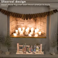 Cheqo Kerststallen></noscript>® Kerststal Figuren - Kerststalfiguren - Kerstgroep - Kerstbeeldjes - 9-Delig