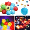 Cheqo ® Lampionnen Slinger - Feestverlichting - Lichtslang - Lichtslinger Lampion - Lampionnen Met Verlichting - Blauw - 4.75 Meter - 20 Lampions Cheap