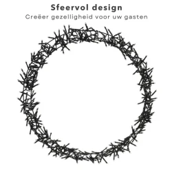 Cheqo Kerstkransen></noscript>® Lichtgevende Kerstkrans - Kerstring - Kerstverlichting - Kerstdecoratie - 300 Led - O38Cm - 8 Lichtfuncties - Voor Binnen En Buiten