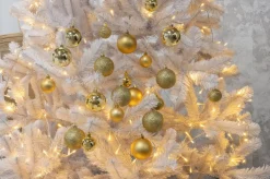 Christmas gifts Kerstboomversieringen></noscript> Kerstballen Set In Opbergbox - 70 Kerstballen - Plastic/Kunststof - O4/5/6 Cm - Mat/ Glanzend/ Glitter