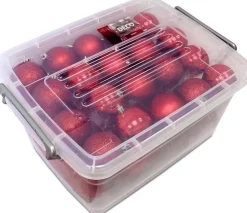 Christmas gifts Kerstboomversieringen></noscript> Kerstballen Set In Opbergbox - 70 Kerstballen - Plastic/Kunststof - O4/5/6 Cm - Mat/ Glanzend/ Glitter