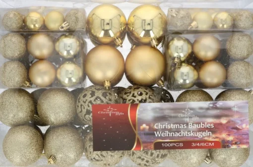 Christmas gifts Kerstboomversieringen> Kerstballenset - 100 Stuks - 3/4/6Cm