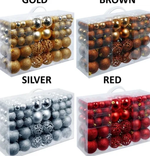 Christmas gifts Kerstboomversieringen> Kerstballenset - 100 Stuks - 3/4/6Cm