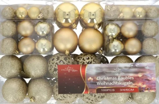 Christmas gifts Kerstboomversieringen> Kerstballenset - 100 Stuks - 3/4/6Cm