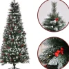 ChristmasGoodz - Kunstkerstboom - Kerstboom - Met Versiering - Kunstkerstboom Met Sneeuw - 180 Cm Flash Sale
