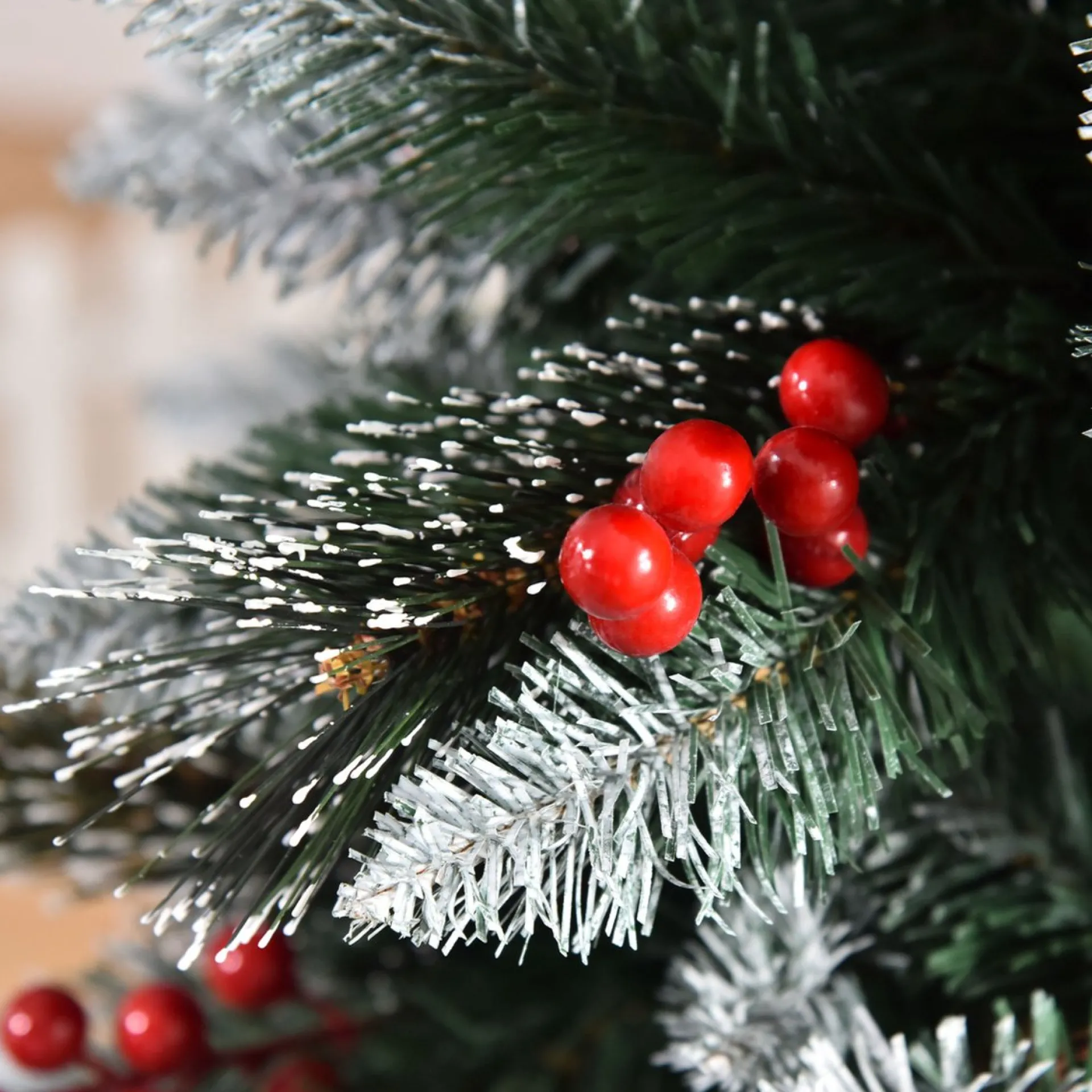 ChristmasGoodz - Kunstkerstboom - Kerstboom - Met Versiering - Kunstkerstboom Met Sneeuw - 180 Cm Flash Sale