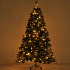 ChristmasGoodz - Kunstkerstboom - Kunstkerstboom Met Verlichting - 200 Led - Kerstballen - 180 Cm - Kerstboom Met Versiering Store