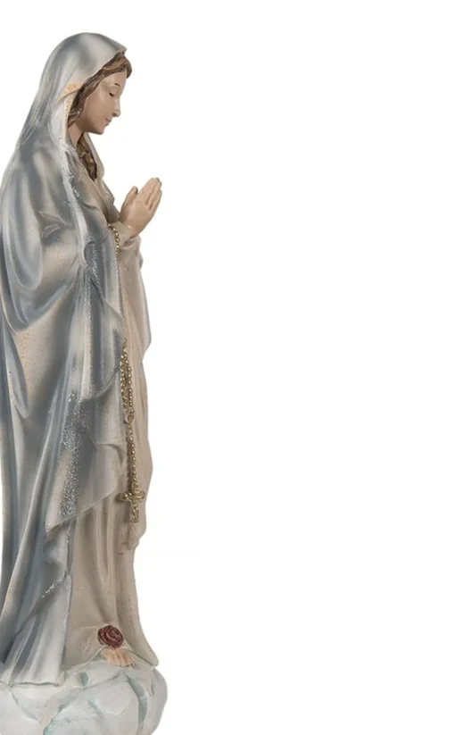 Clayre u0026 Eef Kerstbeelden>Clayre & Eef Beeld Maria 35 Cm Grijs Polyresin Woondecoratie