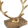 Clayre u0026 Eef Kerstsokken>Clayre & Eef Haak Kerstsok 17 Cm Goudkleurig Aluminium Gewei