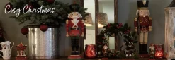 Clayre u0026 Eef Kerstsokken></noscript>Clayre & Eef Haak Kerstsok Gewei 18X24X15 Cm Rood Bruin Kunststof