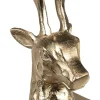 Clayre u0026 Eef Kerstsokken>Clayre & Eef Haak Kerstsok Rendier 27 Cm Goudkleurig Aluminium