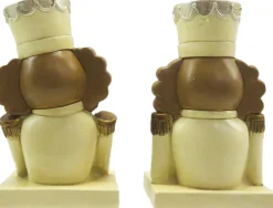 Clayre u0026 Eef Kerstsokken></noscript>Clayre & Eef Haak Kerstsok Set Van 2 Notenkraker 12 Cm Beige Bruin Kunststof Kerstdecoratie
