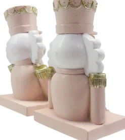 Clayre u0026 Eef Kerstsokken></noscript>Clayre & Eef Haak Kerstsok Set Van 2 Notenkraker 12 Cm Roze Wit Kunststof Kerstdecoratie