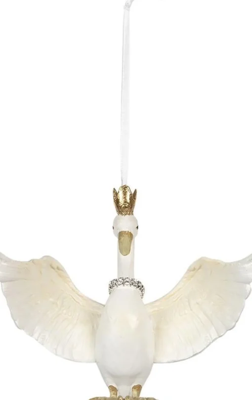 Clayre u0026 Eef Kersthanger>Clayre & Eef Hanger 15*10*12 Cm Wit Kunststof Rechthoek Woondecoratie