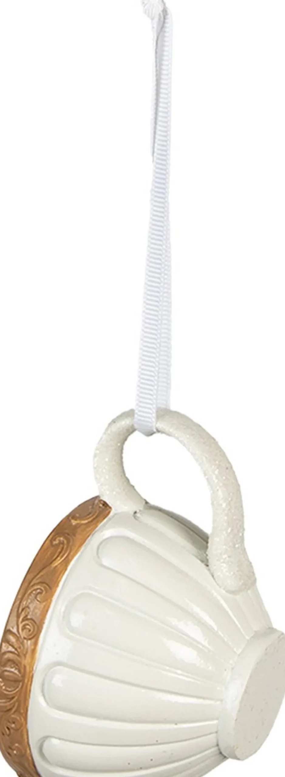 Clayre u0026 Eef Kersthanger>Clayre & Eef Hanger Muis Set Van 2 10X7X6 Cm Beige Polyresin