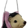 Clayre u0026 Eef Kersthanger>Clayre & Eef Kersthanger Egel 13X10X17 Cm Bruin Roze Kunststof Kerstbal