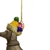 Clayre u0026 Eef Kersthanger>Clayre & Eef Kersthanger Hond 11X4X10 Cm Grijs Glas Kerstbal