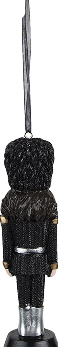 Clayre u0026 Eef Kersthanger></noscript>Clayre & Eef Kersthanger Notenkraker 13 Cm Zwart Kunststof Kerstbal