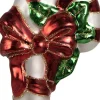 Clayre u0026 Eef Kersthanger>Clayre & Eef Kersthanger Zuurstok 13 Cm Rood Wit Glas Kerstboomversiering