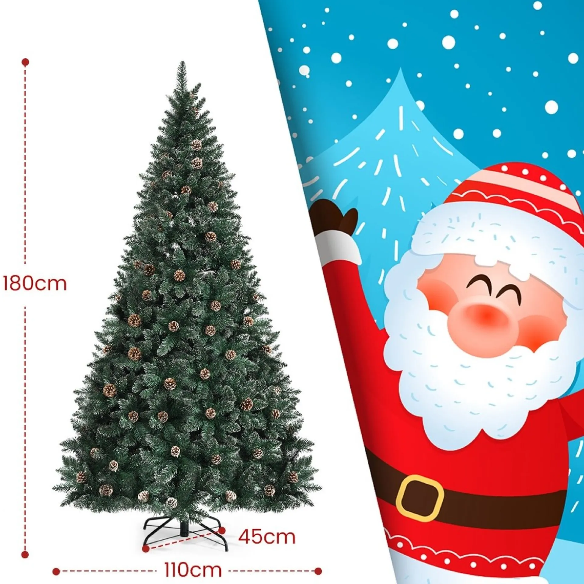 COAST™ Coast 180 Cm Hoge Kerstboom Feestelijke Boom Met 1000 Takken Best Sale