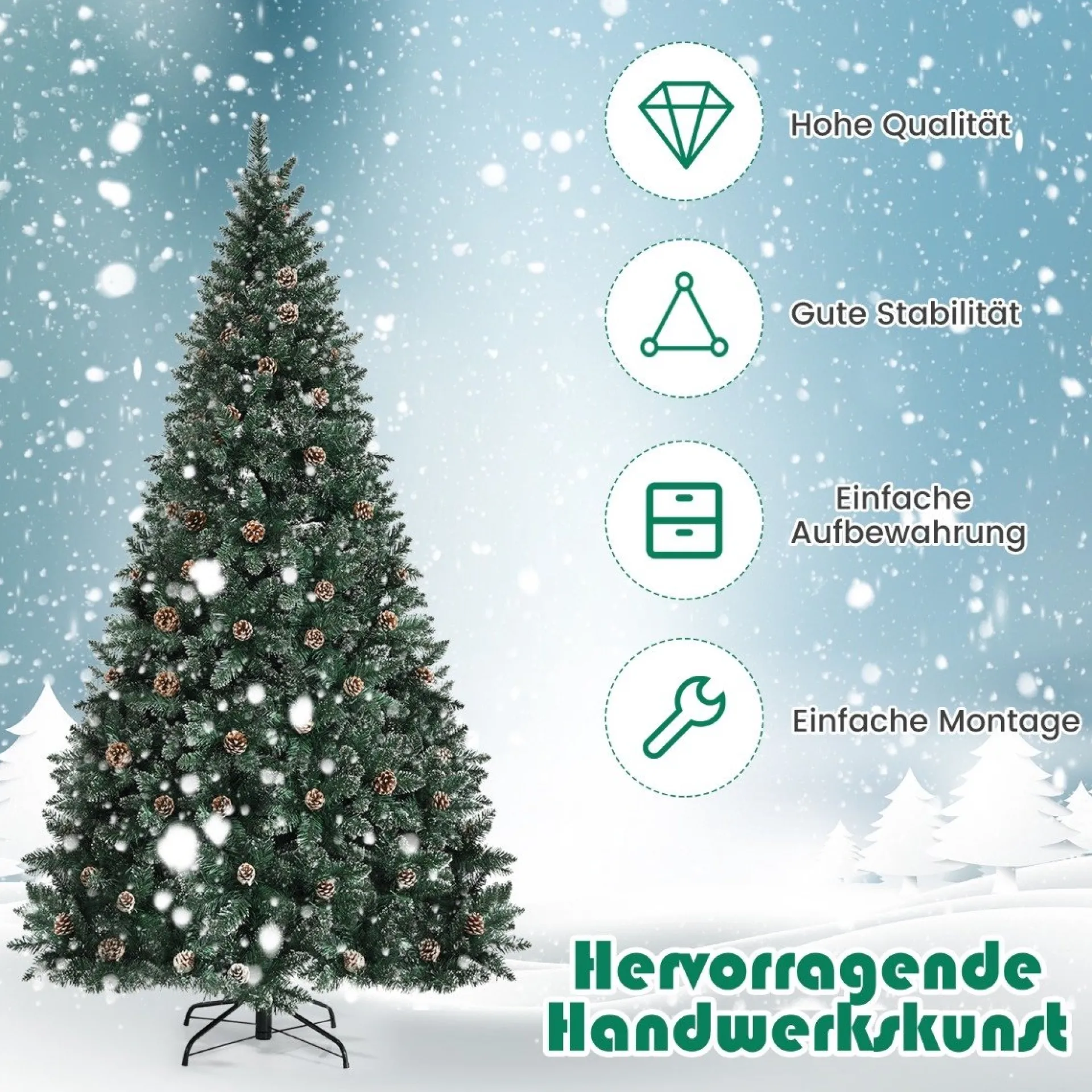 COAST™ Coast 180 Cm Hoge Kerstboom Feestelijke Boom Met 1000 Takken Best Sale