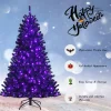 COAST™ Coast 180 Cm Verlichte Zwarte Kerstboom Met 250 Paarse Led -Lichten Fashion