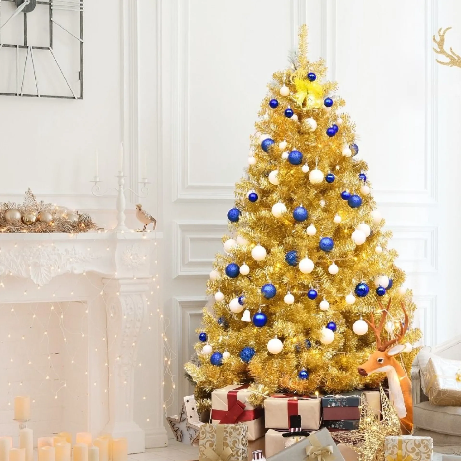 COAST™ Coast - Hoge Kunstkerstboom - Gouden Kleur - 180Cm Flash Sale