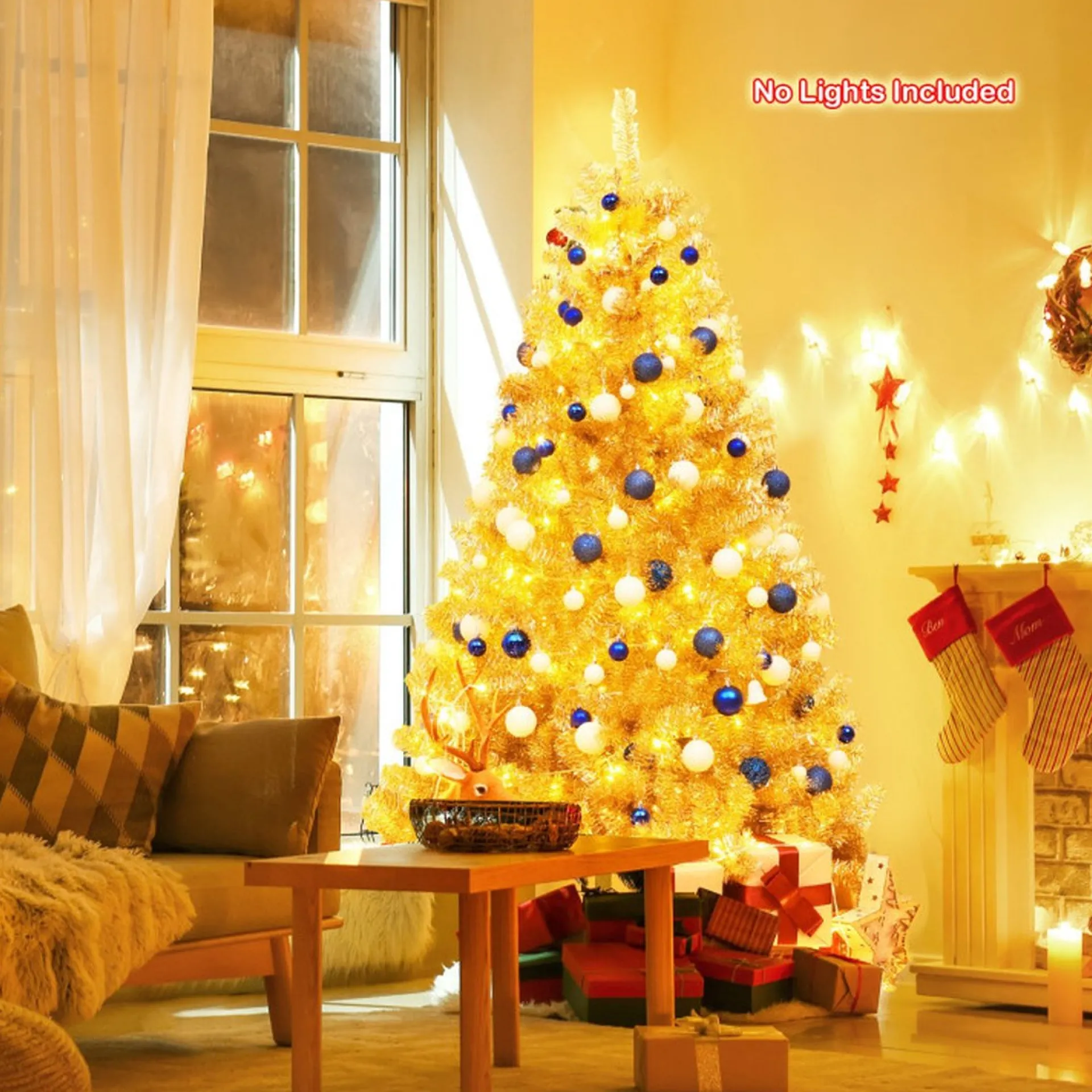 COAST™ Coast - Hoge Kunstkerstboom - Gouden Kleur - 180Cm Flash Sale