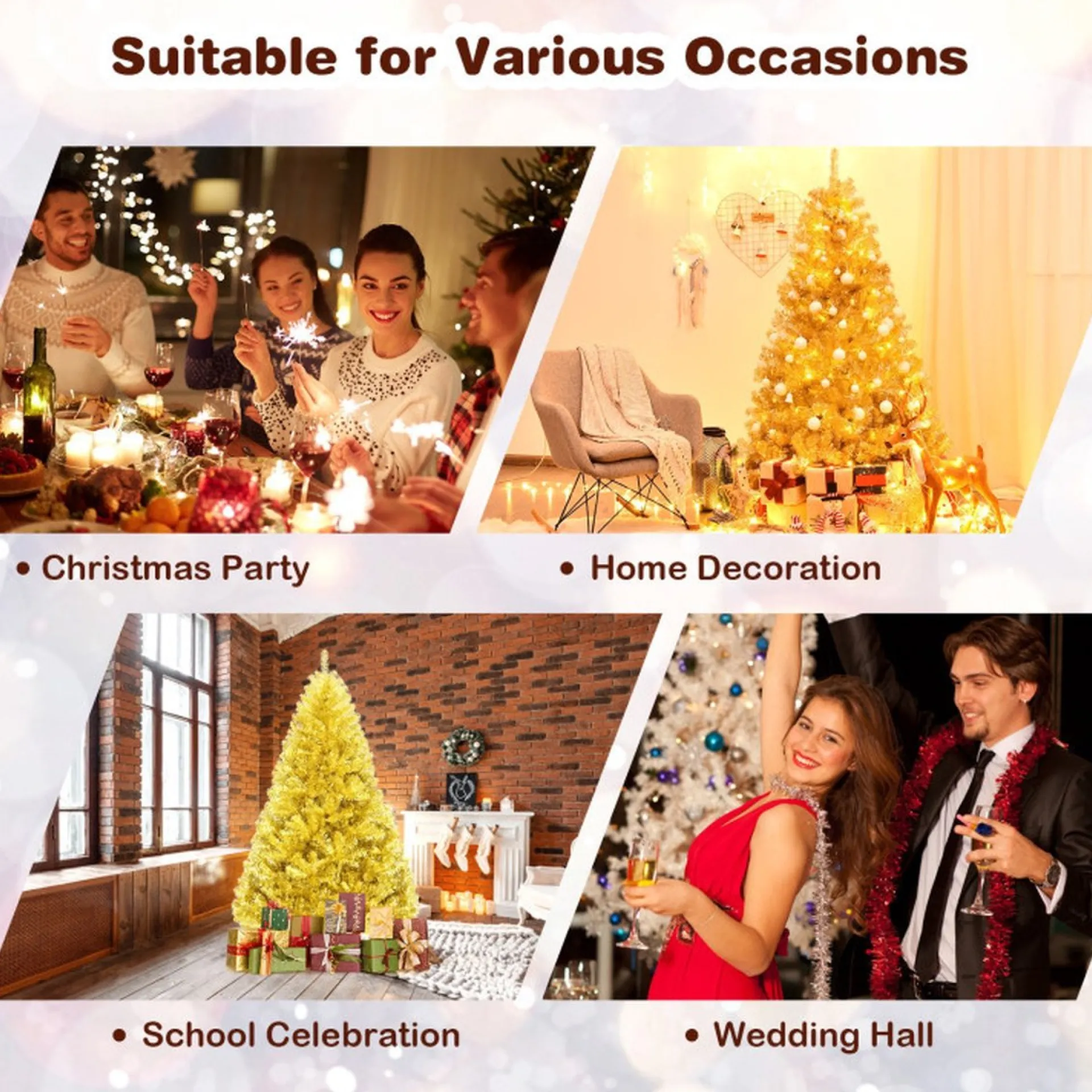 COAST™ Coast - Hoge Kunstkerstboom - Gouden Kleur - 180Cm Flash Sale