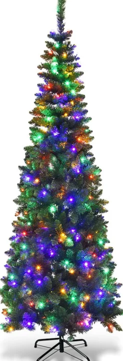 COAST™ Coast Kerstboom - 1085 Takken En 350 Kleurrijke Led -Lichten - 225 Cm New
