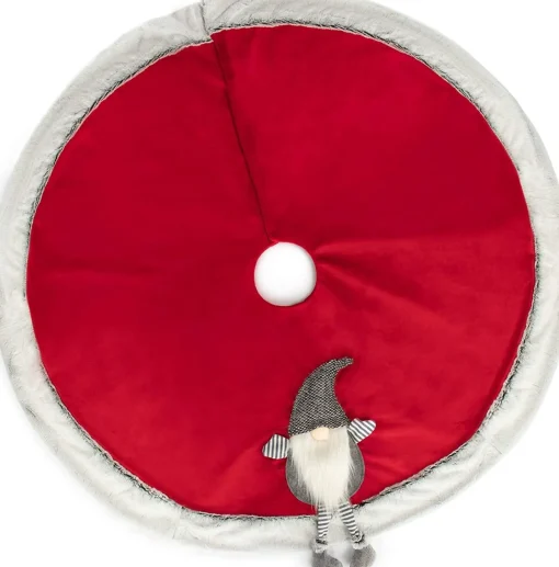 com-four ® Premium Kerstboomdeken Ter Bescherming Tegen Dennennaalden - Ronde Kerstboomdeken Voor In De Kerstboom - Ondertapijt Met Kerstelfen Discount