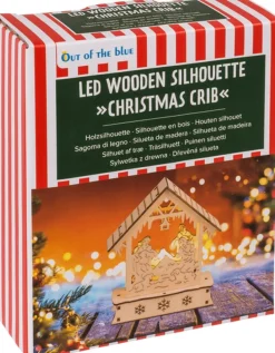 OOTB Kerststallen></noscript>3D Houtsnijwerk Kerststal Met Led Verlichting