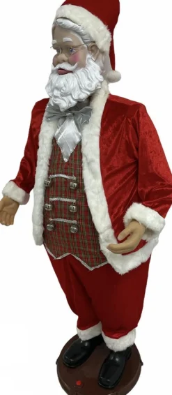 Magic Christmas Toys Kerstbeelden></noscript>Dansende En Zingende Kerstman 1.5M (Met Microfoon Functie)