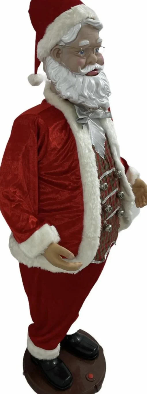 Magic Christmas Toys Kerstbeelden>Dansende En Zingende Kerstman 1.5M (Met Microfoon Functie)