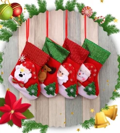 Merkloos Kerstsokken></noscript>Deardeer® Kerst Hangende Ornamenten Geschenkzakken Snoepzakjes - Kerstboomhanger, Kerstdecoratie Voor Kerstfeest
