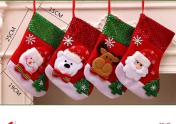 Merkloos Kerstsokken></noscript>Deardeer® Kerst Hangende Ornamenten Geschenkzakken Snoepzakjes - Kerstboomhanger, Kerstdecoratie Voor Kerstfeest