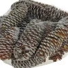 Merkloos Kerststukjes>Decoratie Dennenappels Bruin/Sneeuw 8 Cm