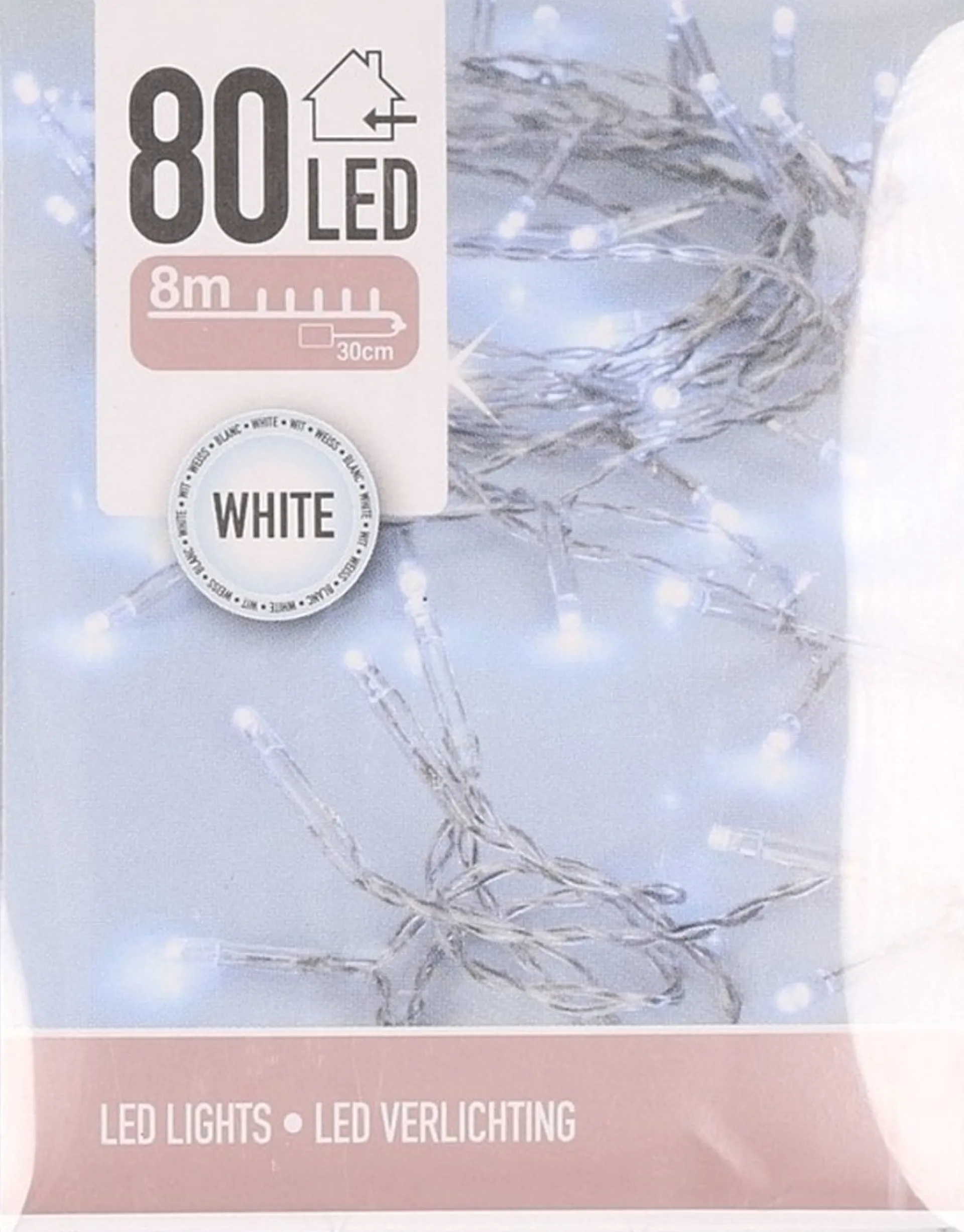 Decoris - Mini Kunst Kerstboom 60Cm Met Helder Witte Verlichting Lampjes Outlet