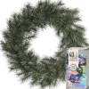 Decoris Kerstkransen> Kerstkrans - Malmo - D50 Cm - Incl. Verlichting Gekleurd