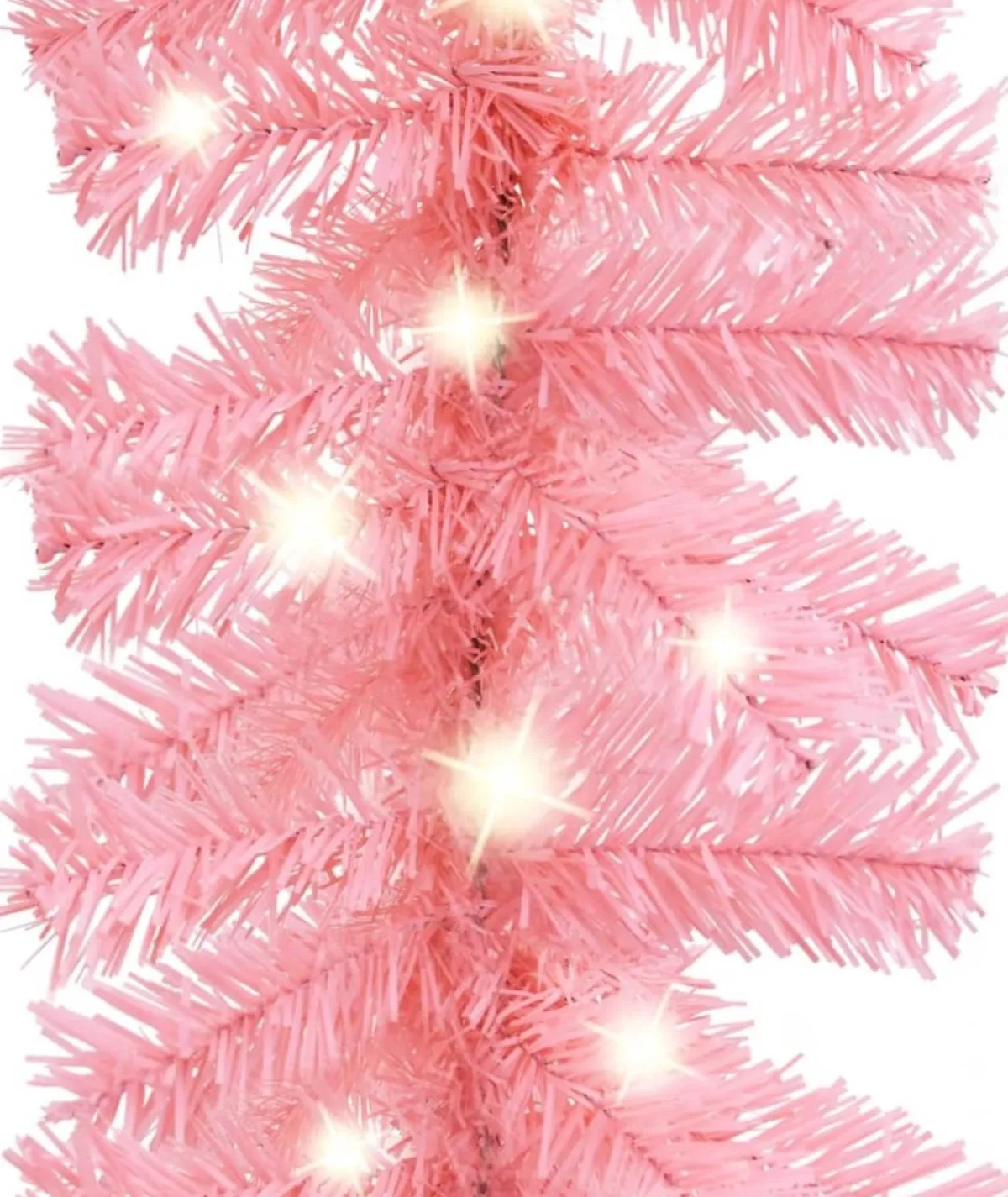 Decoways Guirlandes> - Kerstslinger Met Led-Lampjes 5 M Roze