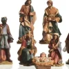 Decoris Kerststallen>7-Delige Kerststal Figuren Beeldjes 7 Cm - Kerstbeeldjes