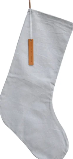 Delight Department Kerstsokken> Kerstsok Grijs - Kerstaccessoires - Katoen - 46 Centimeter X 26 Centimeter