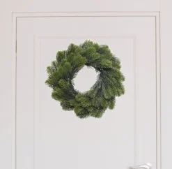 Merkloos Kerstkransen>Dennenkrans/Deurkrans - Groen - D50 Cm - Kerstkransen