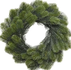 Merkloos Kerstkransen>Dennenkrans/Deurkrans - Groen - D50 Cm - Kerstkransen