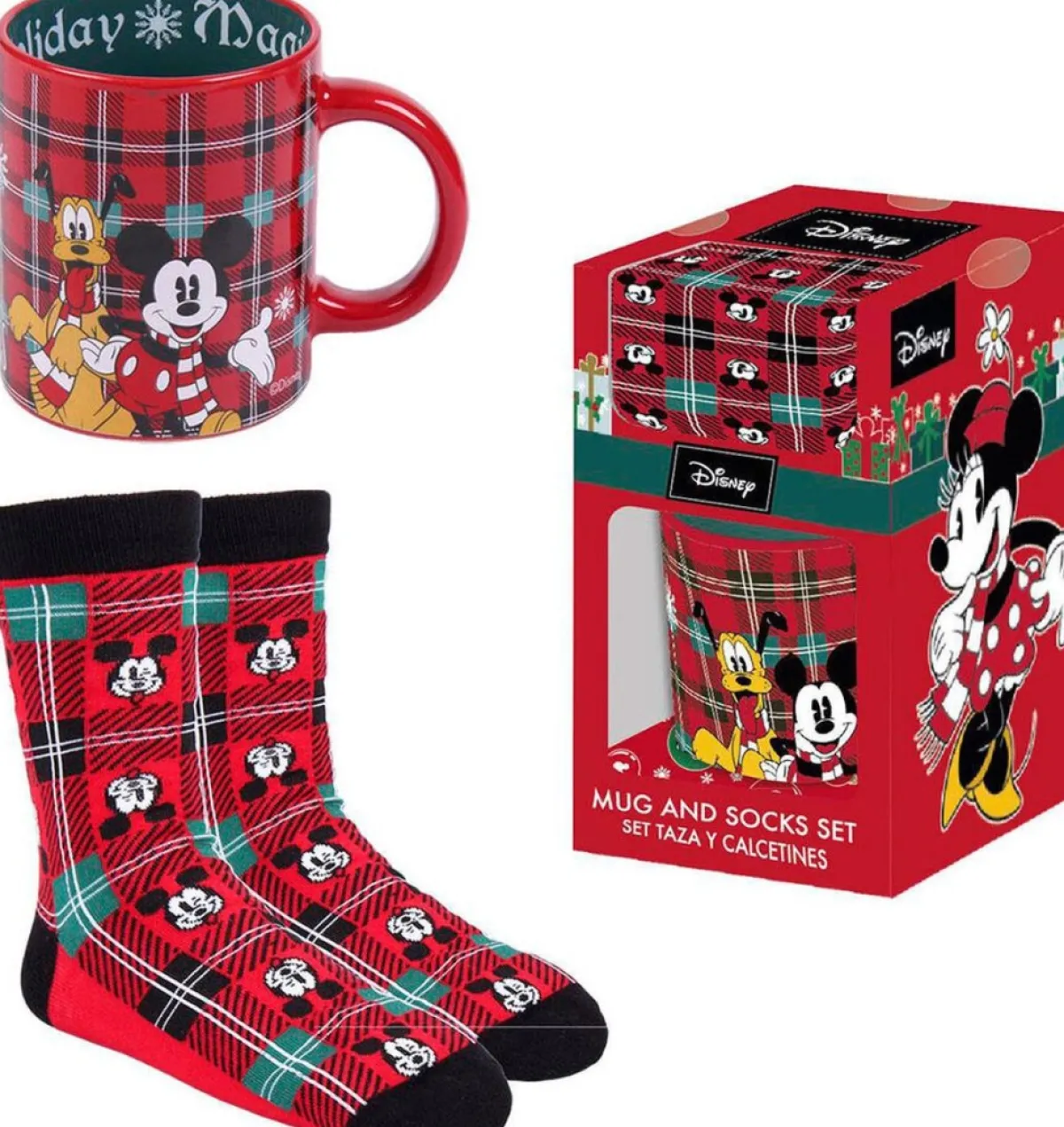 Cerdá Kerstsokken>Disney Mickey Mouse Kerst Geschenkset Met Kerstsokken + Kerstmok