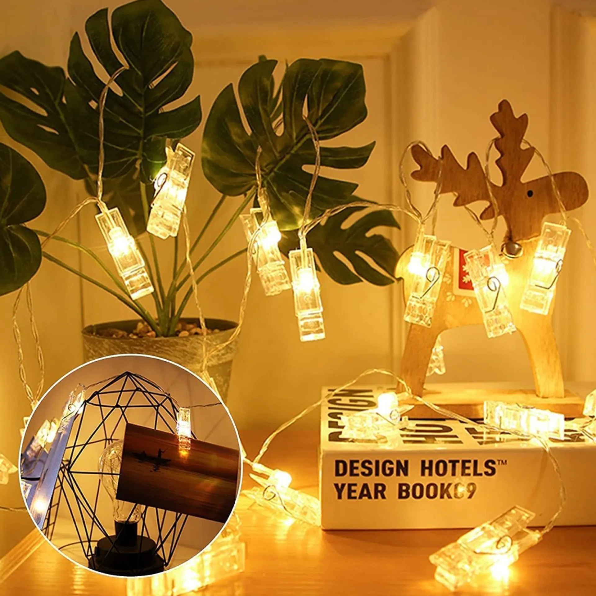 DOWO® - Soothe Lichtsnoer Binnen En Buiten - Lampjes Slinger - Fotoslingers - Lichtslinger - 6 Meter Led - 40 Lampen - Batterij – Sfeerverlichting – Waterdicht Discount